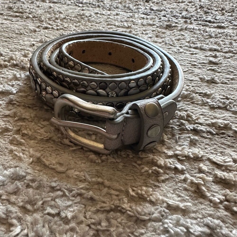 Stylish Silver Studded Belt for Women